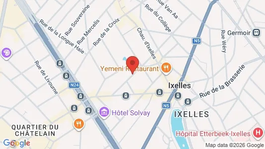 Apartments for rent i Brussels Elsene - kort over placeringen