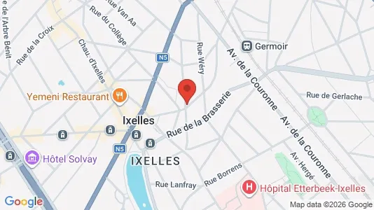 Apartments for rent i Brussels Elsene - kort over placeringen