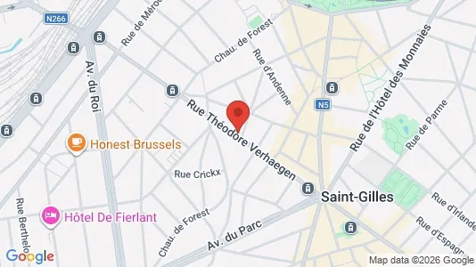 Apartments for rent i Brussels Sint-Gillis - kort over placeringen