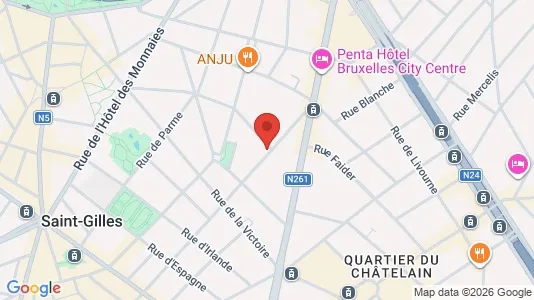 Apartments for rent i Brussels Sint-Gillis - kort over placeringen