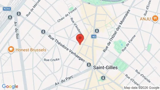 Apartments for rent i Brussels Sint-Gillis - kort over placeringen