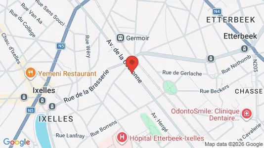 Apartments for rent i Brussels Elsene - kort over placeringen