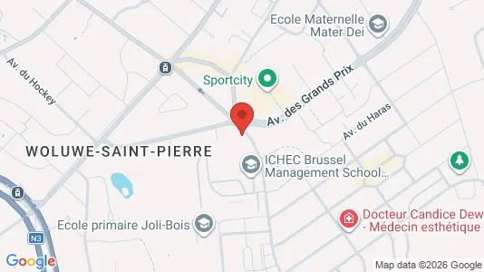 Apartments for rent i Brussels Sint-Pieters-Woluwe - kort over placeringen