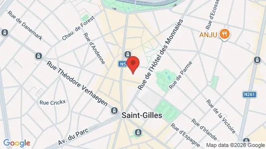 Apartments for rent i Brussels Sint-Gillis - kort over placeringen