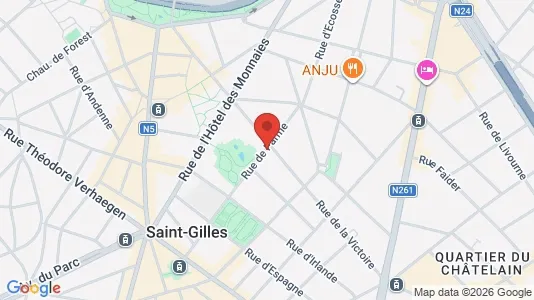 Apartments for rent i Brussels Sint-Gillis - kort over placeringen