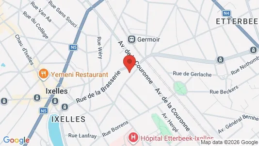 Apartments for rent i Brussels Elsene - kort over placeringen