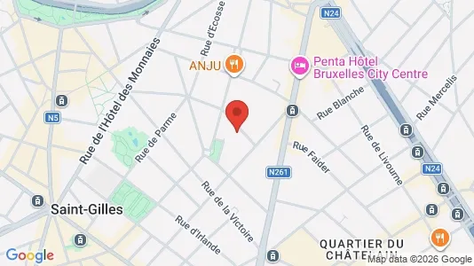 Apartments for rent i Brussels Sint-Gillis - kort over placeringen