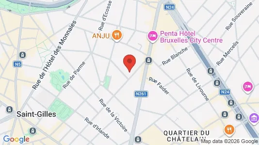 Apartments for rent i Brussels Sint-Gillis - kort over placeringen