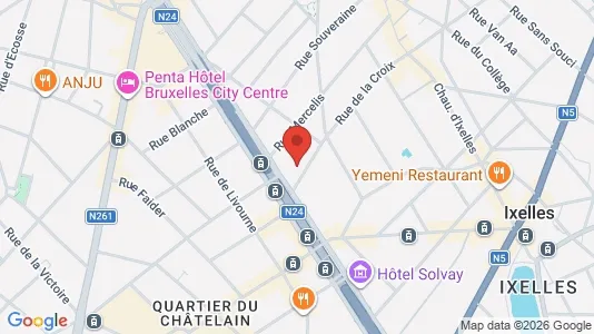 Apartments for rent i Stad Brussel - kort over placeringen