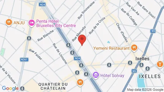 Apartments for rent i Stad Brussel - kort over placeringen