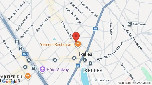 Apartments for rent i Brussels Elsene - kort over placeringen