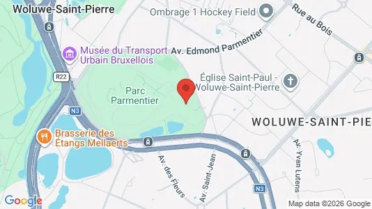 Apartments for rent i Brussels Sint-Pieters-Woluwe - kort over placeringen