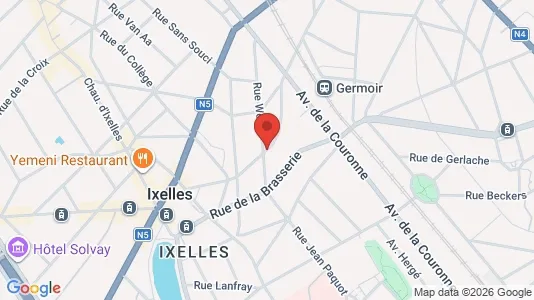 Apartments for rent i Brussels Elsene - kort over placeringen