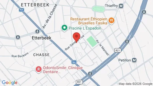 Apartments for rent i Brussels Etterbeek - kort over placeringen