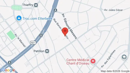 Apartments for rent i Brussels Etterbeek - kort over placeringen