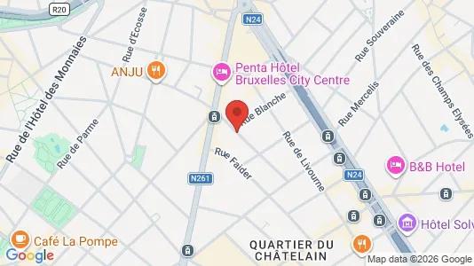 Apartments for rent i Brussels Sint-Gillis - kort over placeringen