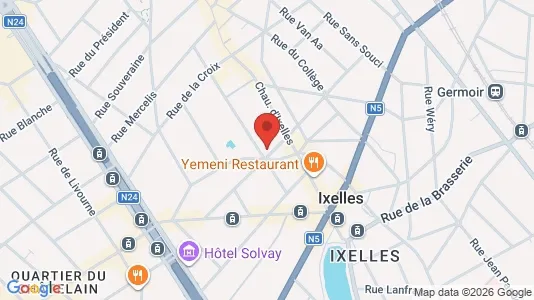 Apartments for rent i Brussels Elsene - kort over placeringen