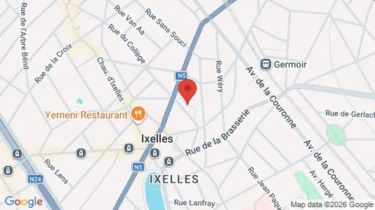 Apartments for rent i Brussels Elsene - kort over placeringen