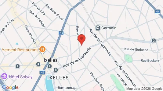 Apartments for rent i Brussels Elsene - kort over placeringen