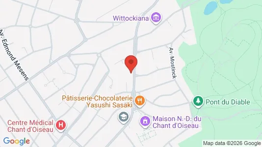 Apartments for rent i Brussels Sint-Pieters-Woluwe - kort over placeringen