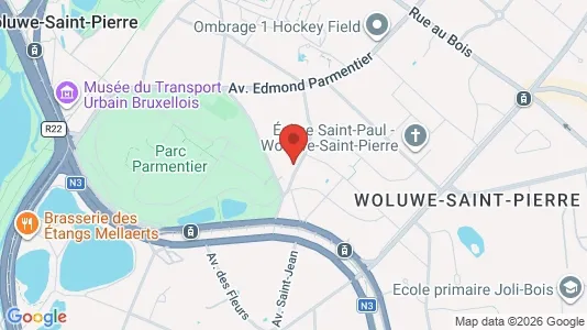 Apartments for rent i Brussels Sint-Pieters-Woluwe - kort over placeringen
