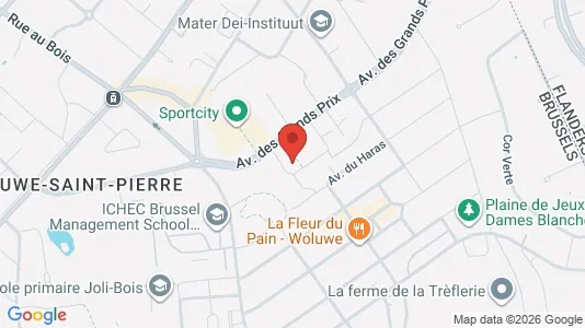 Apartments for rent i Brussels Sint-Pieters-Woluwe - kort over placeringen
