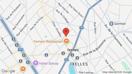 Apartments for rent i Brussels Elsene - kort over placeringen