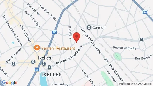 Apartments for rent i Brussels Elsene - kort over placeringen
