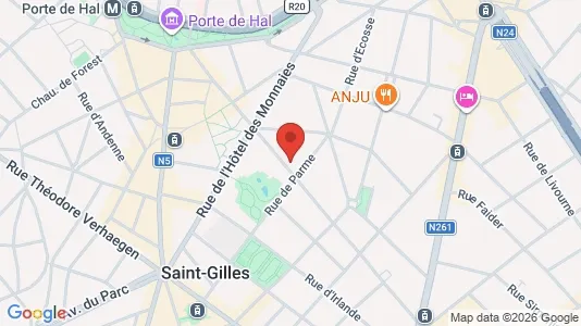 Apartments for rent i Brussels Sint-Gillis - kort over placeringen