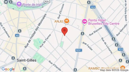 Apartments for rent i Brussels Sint-Gillis - kort over placeringen