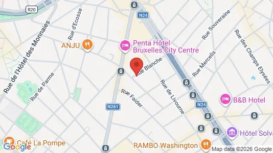 Apartments for rent i Brussels Sint-Gillis - kort over placeringen