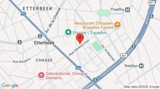 Apartments for rent i Brussels Etterbeek - kort over placeringen