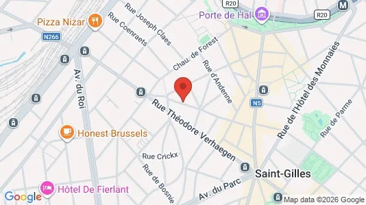 Apartments for rent i Brussels Sint-Gillis - kort over placeringen