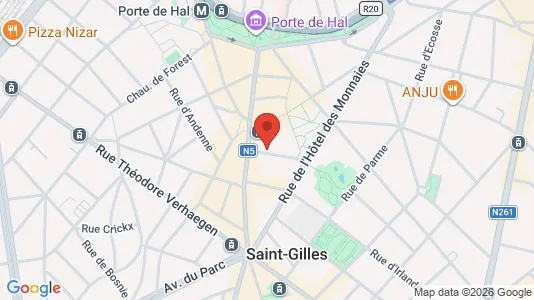 Apartments for rent i Brussels Sint-Gillis - kort over placeringen