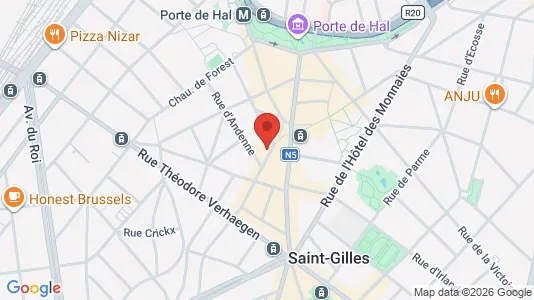 Apartments for rent i Brussels Sint-Gillis - kort over placeringen