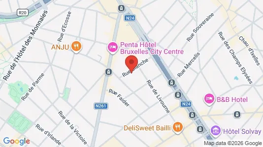 Apartments for rent i Brussels Sint-Gillis - kort over placeringen