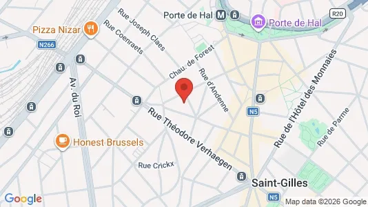Apartments for rent i Brussels Sint-Gillis - kort over placeringen