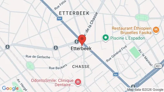 Apartments for rent i Brussels Etterbeek - kort over placeringen