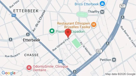 Apartments for rent i Brussels Etterbeek - kort over placeringen