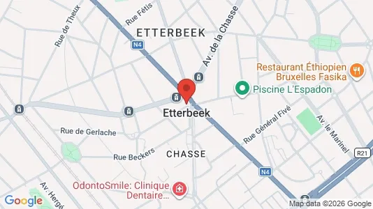 Apartments for rent i Brussels Etterbeek - kort over placeringen