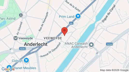 Apartments for rent i Brussels Anderlecht - kort over placeringen