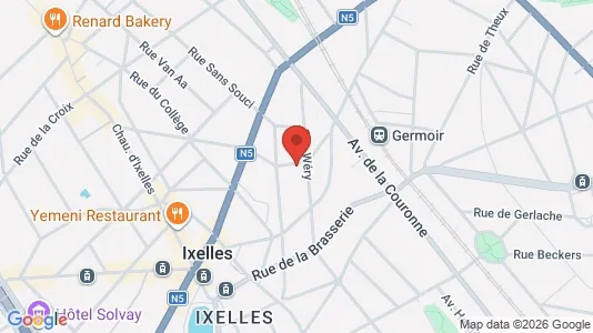 Apartments for rent i Brussels Elsene - kort over placeringen