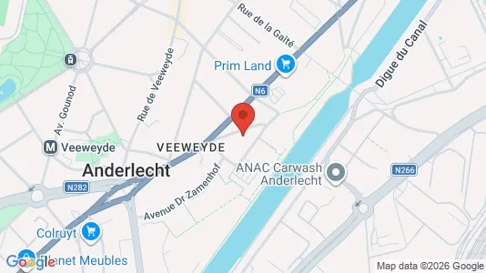 Apartments for rent i Brussels Anderlecht - kort over placeringen