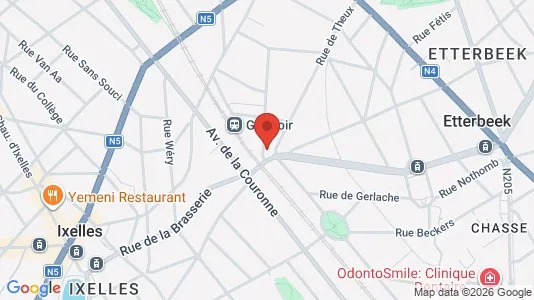 Apartments for rent i Brussels Elsene - kort over placeringen