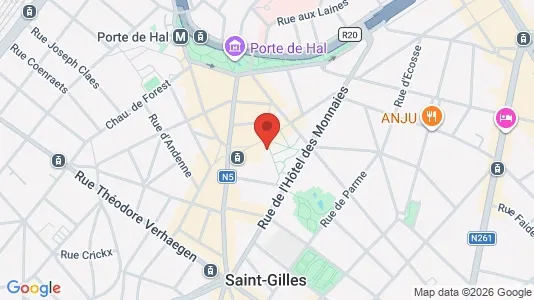 Apartments for rent i Brussels Sint-Gillis - kort over placeringen
