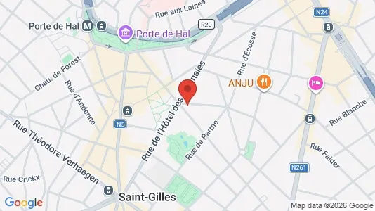 Apartments for rent i Brussels Sint-Gillis - kort over placeringen