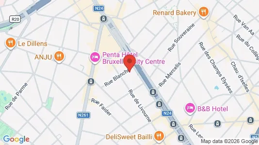 Apartments for rent i Stad Brussel - kort over placeringen