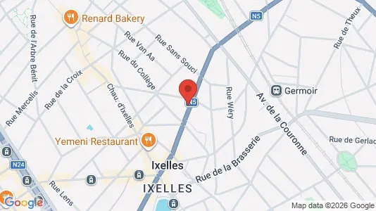 Apartments for rent i Brussels Elsene - kort over placeringen
