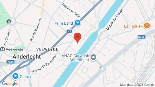 Apartments for rent i Brussels Anderlecht - kort over placeringen