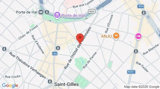 Apartments for rent i Brussels Sint-Gillis - kort over placeringen